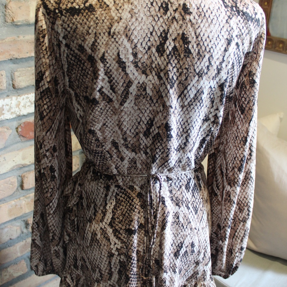1.State Birch Snake Print Dress | Wild Elegance | Chic Statement | Day-to-Night - Picture 4 of 7
